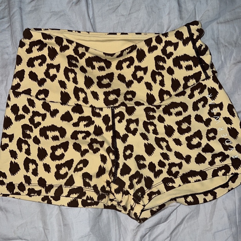 Ryderwear cheetah print shorts